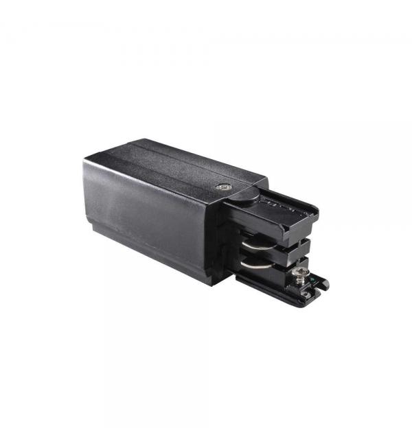 Коннектор для шинопровода (трека) Ideallux LINK TRIMLESS MAINS CONNECTOR RIGHT BLACK 169606